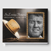 カウボーイ素朴葬儀記念ゲストブック ゲストブック (正面)