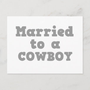 カウボーイ結婚したに ポストカード