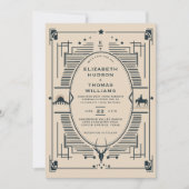 カウボーイ結婚の素朴ヴィンテージ西部地方 招待状 (正面)