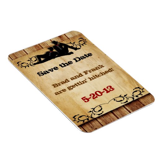 カウボーイ結婚ーは救ゲイの最新の磁石を探す マグネット (右側)