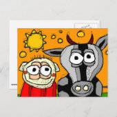 カウボーイ葉書 ポストカード (正面/裏面)