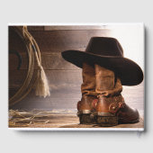 カウボーイ葬儀記念ゲストブック ゲストブック (裏面)