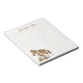 カウボーイ西に並パーソナライズされたんだ赤ちゃんシャワー ノートパッド (アングル)