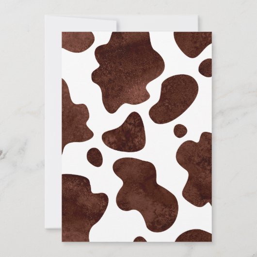 カウボーイ西ロデオ赤ちゃんシャワー 招待状 (裏面)