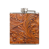 カウボーイ西素朴国結婚式モノグラム フラスク (裏面)