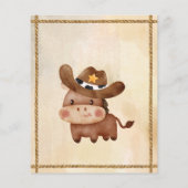 カウボーイ誕生日の最初のロデオタイムカプセルカード (裏面)