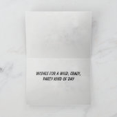 カウボーイ誕生日カード カード (内部)