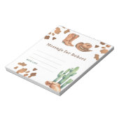 カウボーイ誕生日タイムカプセルメッセージ ノートパッド (回転)