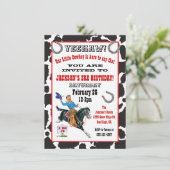 カウボーイ誕生日パーティーの招待 招待状 (スタンド正面)