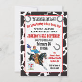 カウボーイ誕生日パーティーの招待 招待状 (正面)