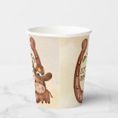 カウボーイ誕生日パーティーベビー馬の帽子のカスタム 紙コップ (右)