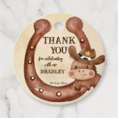 カウボーイ誕生日パーティーベビー馬の帽子 フェイバータグ (正面)