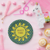 カウボーイ誕生日パーティー時間 ペーパープレート (パーティー)