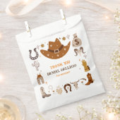 カウボーイ誕生日パーティー フェイバーバッグ (クリップ留めされた状態)