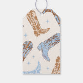 カウボーイ誕生日メッセージカード ギフトタグ (裏面)