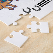 カウボーイ誕生日ロデオパーティー ジグソーパズル (側面)