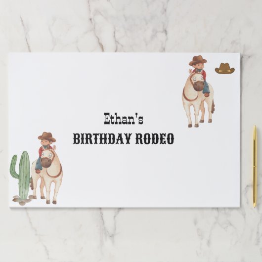 カウボーイ誕生日ロデオパーティー ペーパーパッド (インサイチュ)