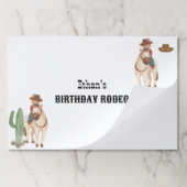 カウボーイ誕生日ロデオパーティー ペーパーパッド (折り畳み)