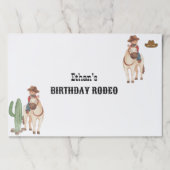 カウボーイ誕生日ロデオパーティー ペーパーパッド (正面)