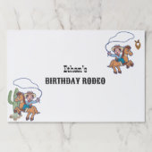 カウボーイ誕生日ロデオパーティー ペーパーパッド (正面)
