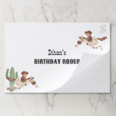 カウボーイ誕生日ロデオパーティー ペーパーパッド (折り畳み)