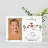 カウボーイ誕生日ロデオパーティー 招待状 (スタンド正面)