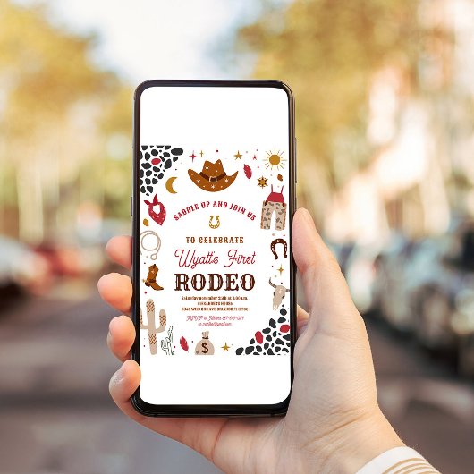 カウボーイ誕生日ワイルドウェストカウボーイサウス 招待状