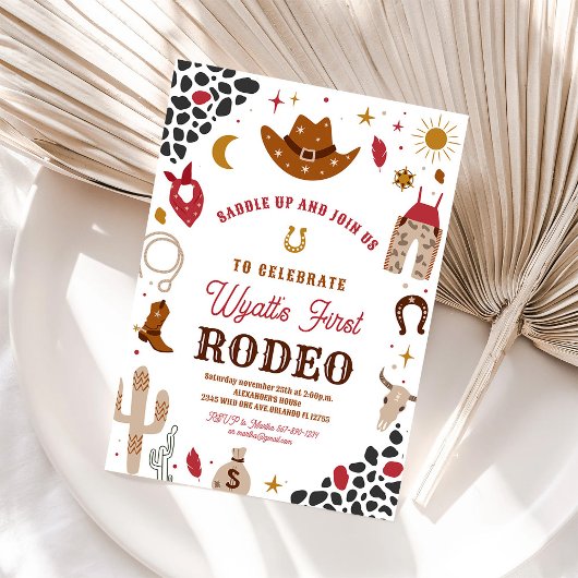 カウボーイ誕生日ワイルドウェストカウボーイサウス 招待状