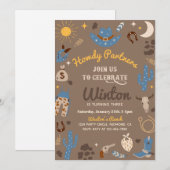 カウボーイ誕生日招待状 |ウエスタン招待状 招待状 (正面/裏面)