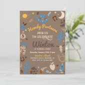 カウボーイ誕生日招待状 |ウエスタン招待状 招待状 (スタンド正面)