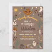 カウボーイ誕生日招待状 |ウエスタン招待状 招待状 (正面)