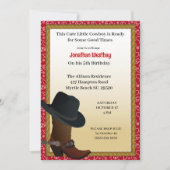 カウボーイ誕生日招待状 招待状 (正面)