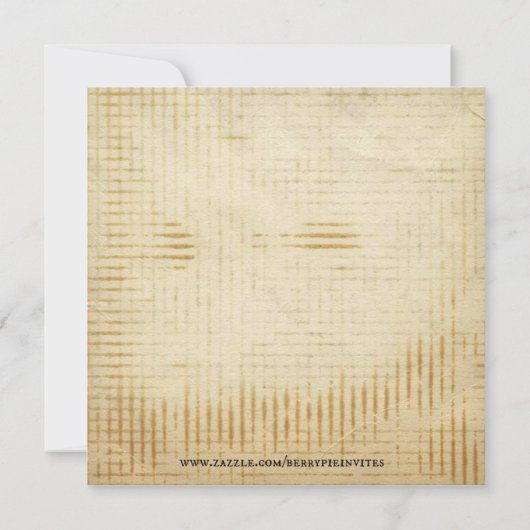 カウボーイ誕生日招待状 招待状 (裏面)