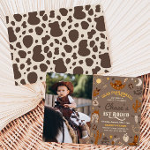 カウボーイ誕生日招待状 |第1回ロデオ招待状 招待状