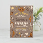 カウボーイ誕生日招待状 |第6回ロデオ招待状 招待状 (スタンド正面)