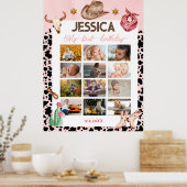 カウボーイ誕生日1stロデオバースデーパーティー ポスター (キッチン)