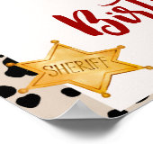 カウボーイ誕生日2dロデオバースデーパーティー ポスター (角)