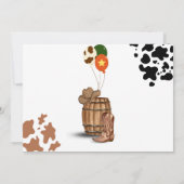 カウボーイ誕生日2ndロデオバースデーパーティー 招待状 (裏面)