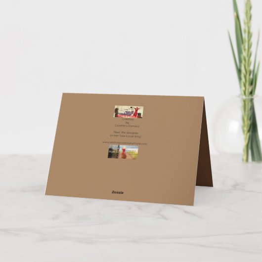 カウボーイ誕生日 カード (裏面)