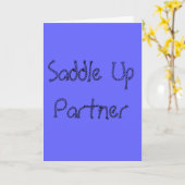 カウボーイ誕生日 カード (黄色い花)