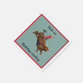 カウボーイ誕生日 スタンダードカクテルナプキン (角)