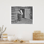 カウボーイ読は手紙だ ポスター (キッチン)