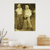 カウボーイ調理師ポスタープリント ポスター (キッチン)