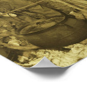 カウボーイ調理師ポスタープリント ポスター (角)