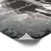 カウボーイ賛美の馬シルエットデコップページプリント ポスター (角)