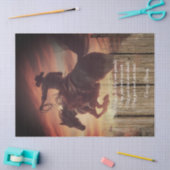 カウボーイ賛美ズウエスタンマンブロンコホース 薄葉紙 (クラフト)