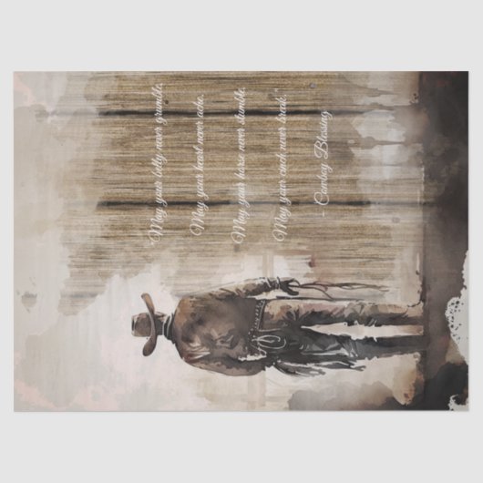 カウボーイ賛美ズ・ウエスタンマン 薄葉紙 (正面)