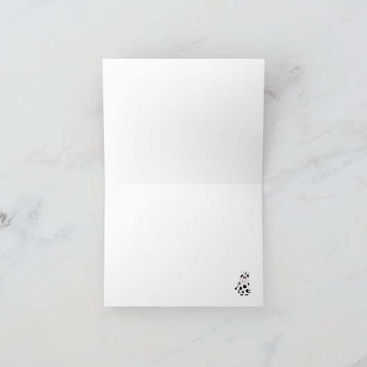 カウボーイ赤ちゃんシャワーありがとうノートカード サンキューカード (内部)