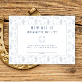 カウボーイ赤ちゃんシャワーお母さんの腹の大きさ エンクロージャーカード