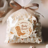 カウボーイ赤ちゃんシャワーお気に入りシール ラウンドシール